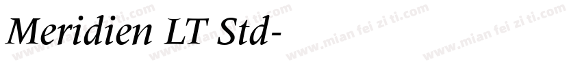 Meridien LT Std字体转换